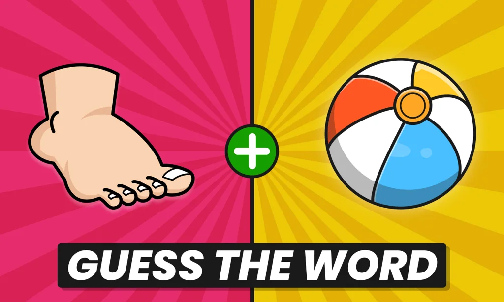Guess the Word: a foot plus a beach ball