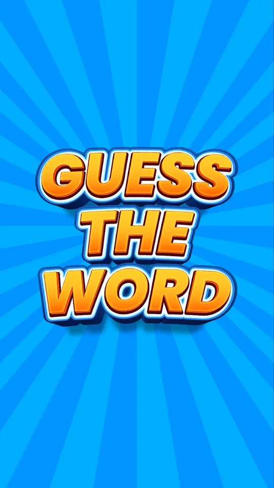 The Guess the Word title screen on a phone